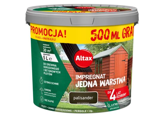 Impregnat Jedna Warstwa 4 lata palisander 5 l Altax