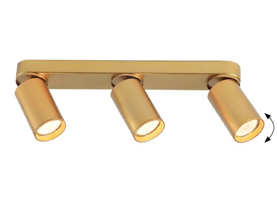 Lampa sufitowa Mirina GU10 3xmax5W L38 cm złoty