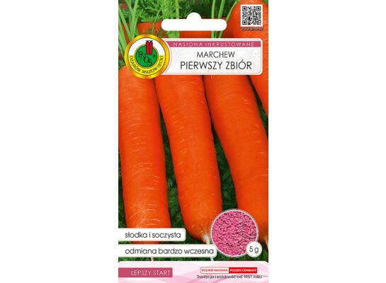 Marchew jadalna pierwszy zbiór inkrustowana 5 g GC inkrust PNOS