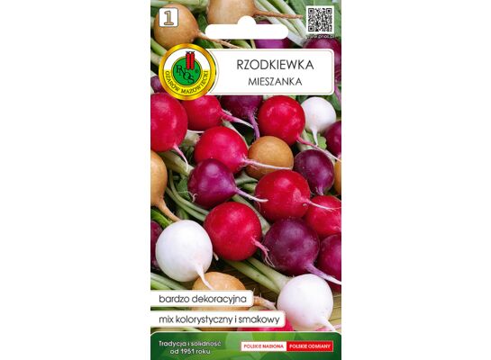 Mieszanka odmianowa - rzodkiewka okrągła 2 g GC 1 PNOS