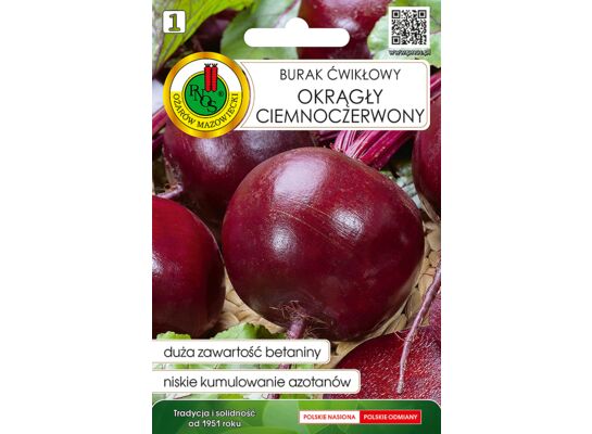 Burak ćwikłowy okrągły ciemnoczerwony 5 g GC 1 PNOS