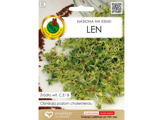 Nasiona na kiełki len 10 g GC K PNOS