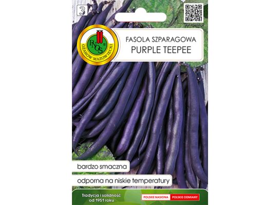 Fasola szparagowa fioletowa karłowa Purple Teepee 20 g GC 3 PNOS