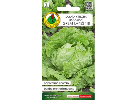 Sałata głowiasta krucha Great Lakes 118 0,5 g GC 1 PNOS