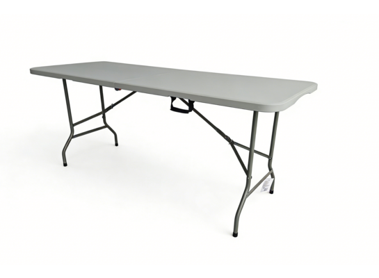 Stół cateringowy walizkowy 180 cm szary