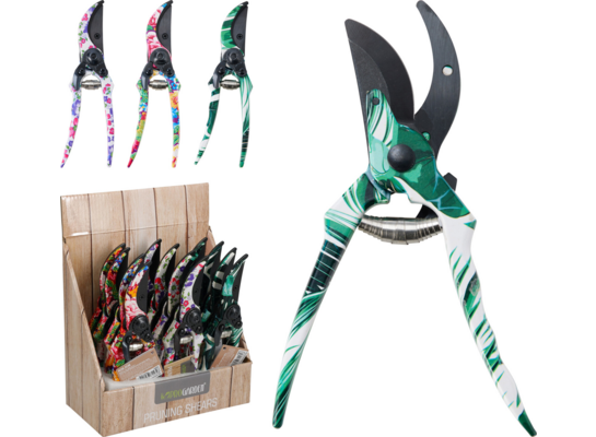 Sekator ogrodowy żelazny z nadrukiem 3 wzory