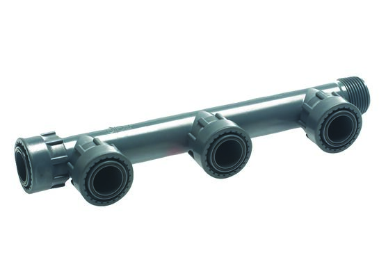 Rozdzielacz do 3 elektrozaworów 1"GW - 1"GZ Rain