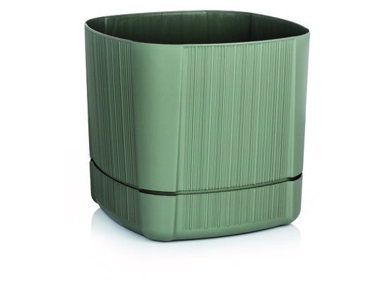 Zestaw 3 donic plastikowych CASTLE FLOWER zielony 3 rozmiary