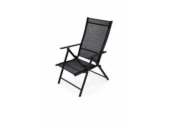 Fotel ogrodowy pozycyjny czarny Endo