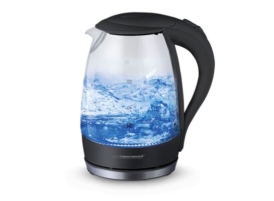 Czajnik elektryczny szklany Salto Angel 1,7 l czarny Esperanza