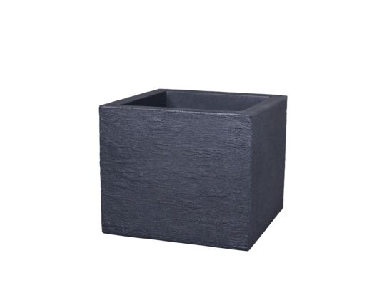 Doniczka Kubus kwadratowa wys. 34 cm antracytowa
