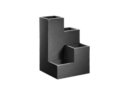 Doniczka kaskadowa Kubus 40 x 40 x 60 cm antracytowa