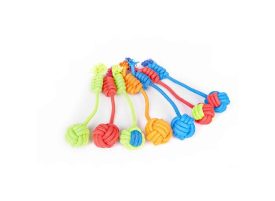 Piłka z uchwytem plecionym kłos Energy 100 g x 34 cm mix kolorów Dingo