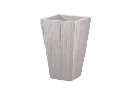 Doniczka Capri Wood 35 x 35 x H55 cm piaskowa