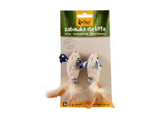Myszki Eco lniane 2 sztuki Dingo