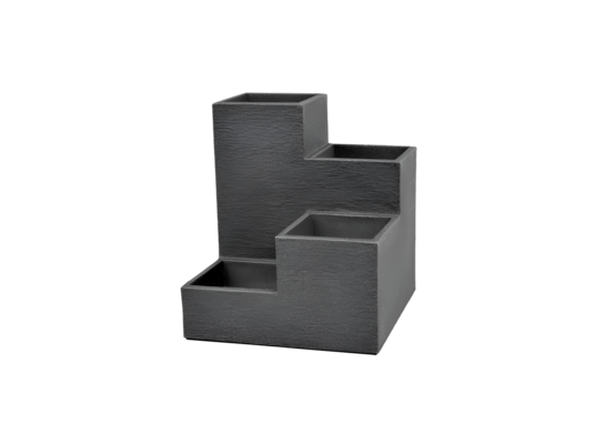 Doniczka kaskadowa Kubus 53 x 53 x 60 cm antracytowa