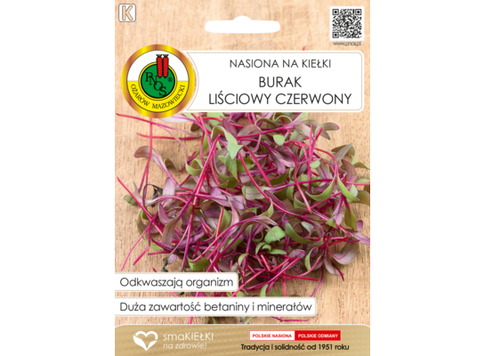 Nasiona na kiełki burak liściowy czerwony 10 g GC K PNOS