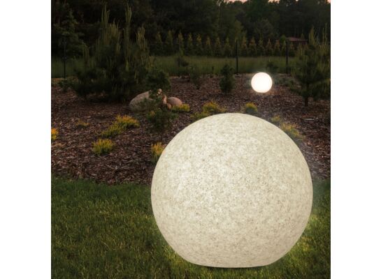 Lampa ogrodowa ARGENTO 30 szara kula E27