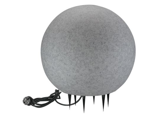 Lampa ogrodowa ARGENTO 40 szara kula E27