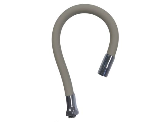 Wylewka elastyczna 1-funkcyjna, perlator M22x1, mosiężny gwint 3/4", L-500 mm szary Axus