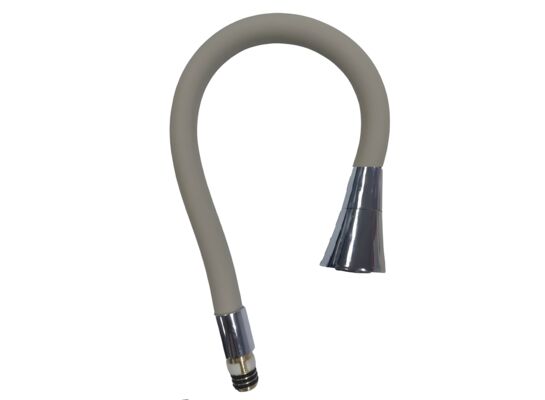 Wylewka elastyczna 2-funkcyjna, mosiężne mocowanie imbusem, L-550 mm szary Axus