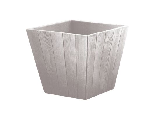 Doniczka "Wood" wys. 35 cm piaskowa
