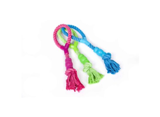 Sznur z gryzakiem Denta Fresh, 140 g x 41 cm, kolory różne, Dingo