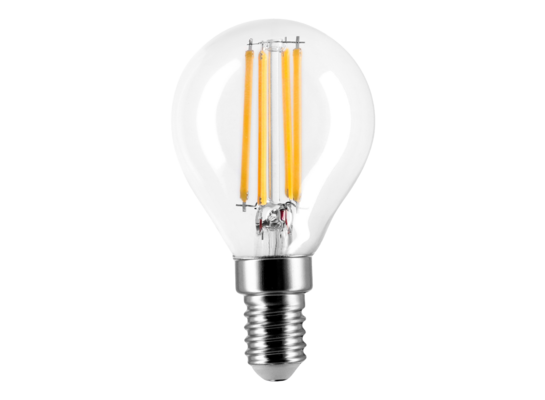 Żarówka LED filament E14 G45 6W WW