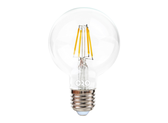 Żarówka LED ORO E27 G80 FL CLARO 6W DIMM DW