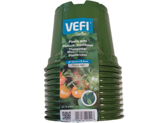 Doniczka okrągła do rozsady 12 cm 10 szt. VEFI