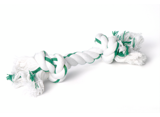 Zabawka ze sznurka 16673 2 węzły 240 g miętowa Dingo