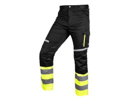 Spodnie ostrzegawcze czarno-żółte L NEO TOOLS