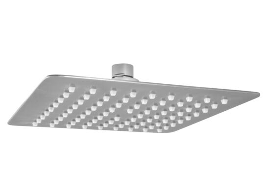 Deszczownia kwadratowa Slim 20 cm metalowa chrom Ferro