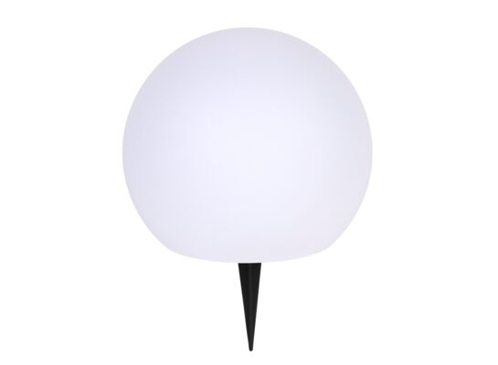 Lampka solarna kula wbijana z czujnikiem zmierzchu biała + multikolor