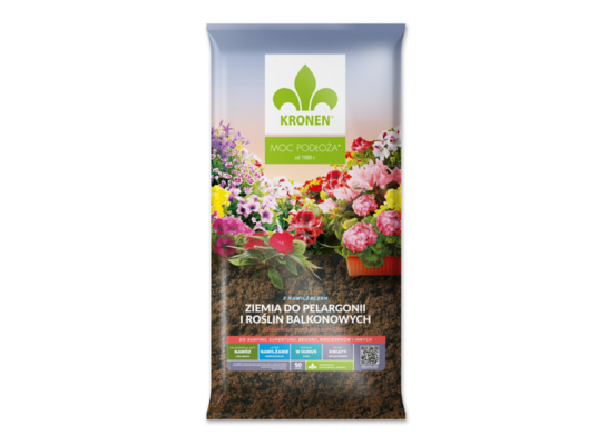 Ziemia do pelargonii i roślin balkonowych 50 l KRONEN