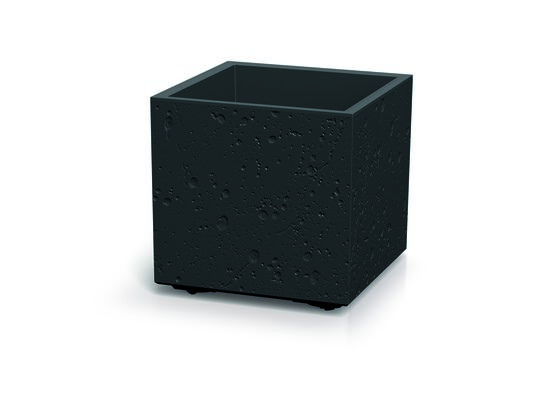 Doniczka DSI400E Sierra Square Beton Effect czarny beton