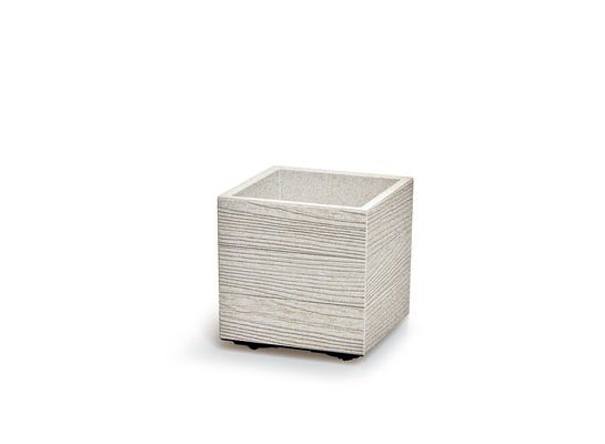 Doniczka DMA300W Madera Square Eco Wood biały