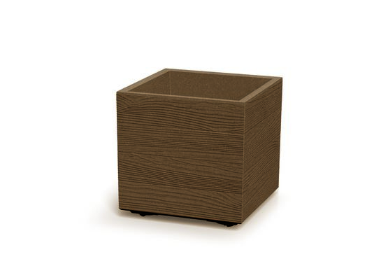 Doniczka DMA400W Madera Square Eco Wood brązowy