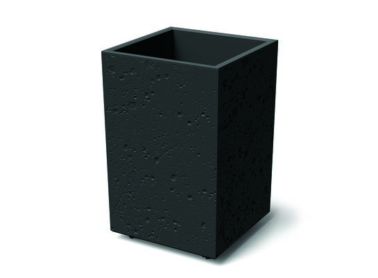 Doniczka DSIH400E Sierra Square High Beton Effect czarny beton