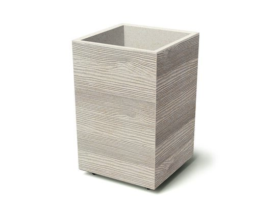 Doniczka DMAH400W Madera Eco Wood biały Eco FSC