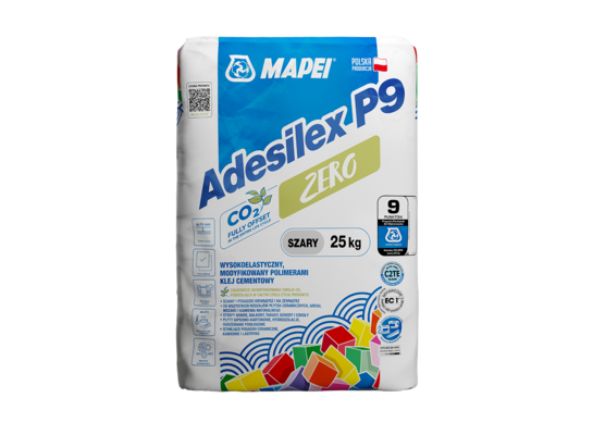 Klej cementowy ADESILEX P9 ZERO SZARY 25 kg MAPEI