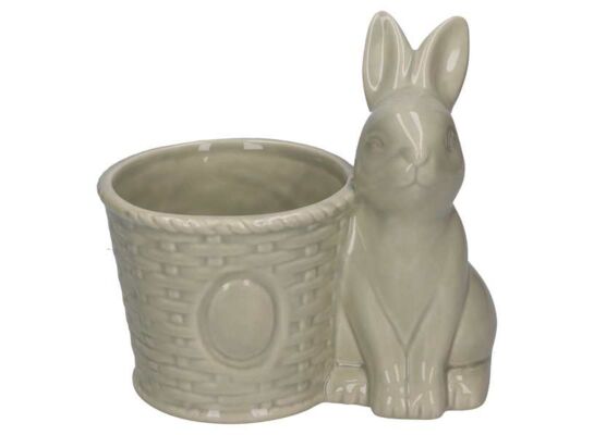 Osłonka ceramiczna 16 x 11,5 x 16 cm zielona