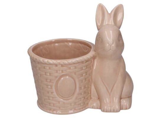 Osłonka ceramiczna 16 x 11,5 x 16 cm różowa