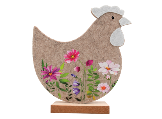 Figurka filcowa kura 25 cm