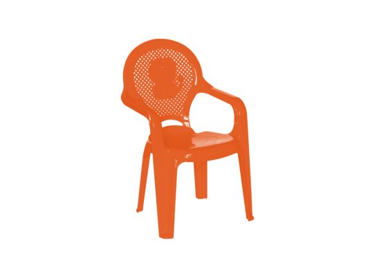 Fotelik plastikowy dziecięcy Adria pomarańc.