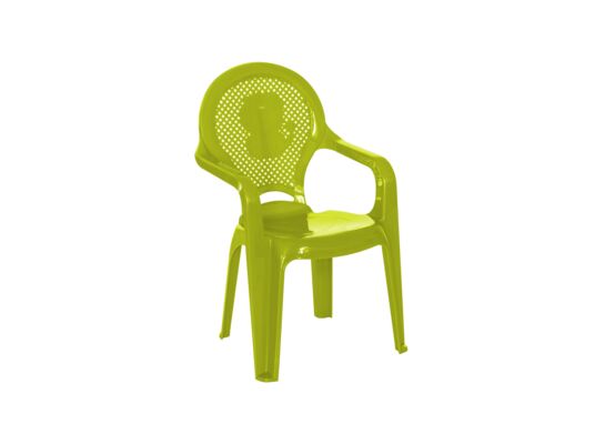 Fotelik plastikowy dziecięcy Adria zielony