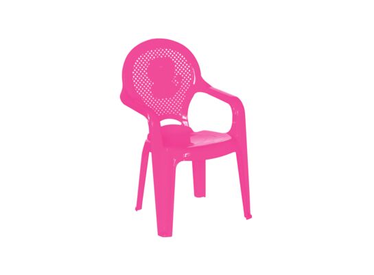 Fotelik plastikowy dziecięcy Adria różowy