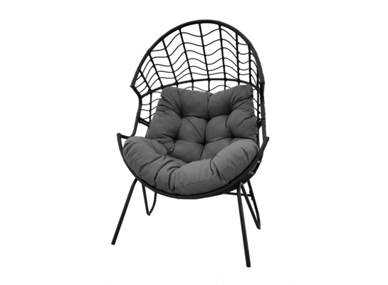 Fotel stojący Fala czarny