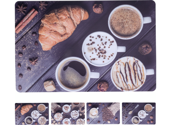 Podkładka PP 43,5 x 28,5 cm kawa różne wzory 1 szt.