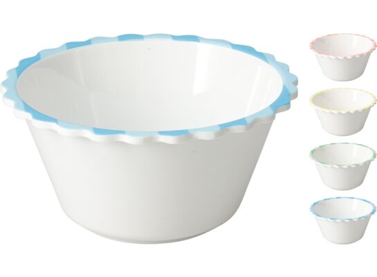 Miska melamina 25 cm kwiat różne kolory 1 szt.